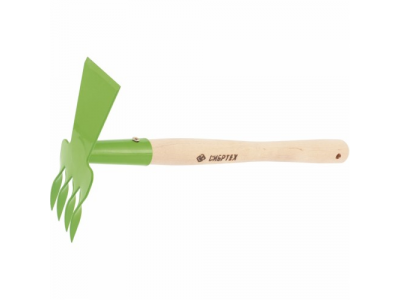 Рыхлитель 4-зубый, витой зуб, комбинированный, профиль "трапеция", дерев. рукоятка СИБРТЕХ Россия