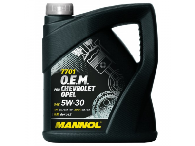 MANNOL 7701 O.E.M. 5W-30 for Chevrolet Opel 4L